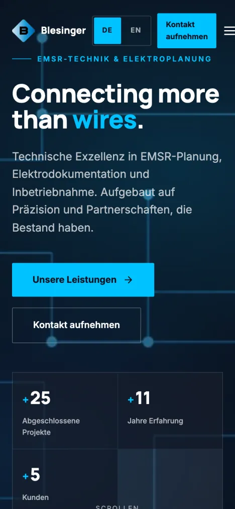 Dieselbe Startseite am Handy